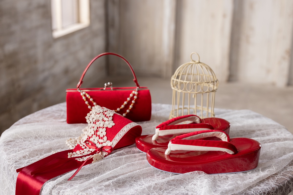 【現品】ラフィネココ・ロザリー 7歳きもの RC620-A【白赤】 - 画像 (19)