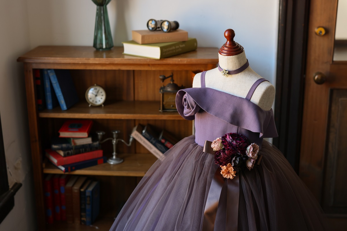 ロングドレスR-113 ブラウン - 画像 (6)