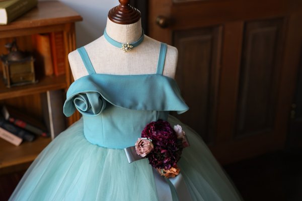 ロングドレスR-113 ブルー - 画像 (4)