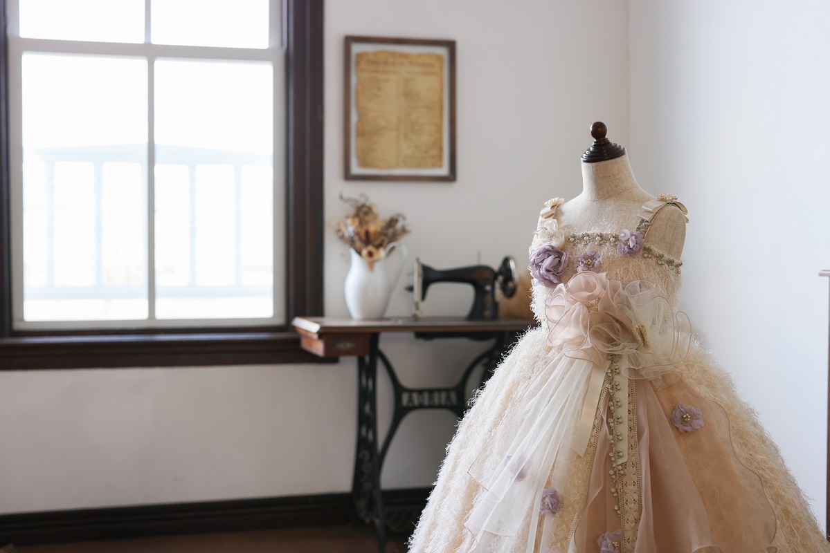 ロングドレスR-107　アイボリー - 画像 (9)