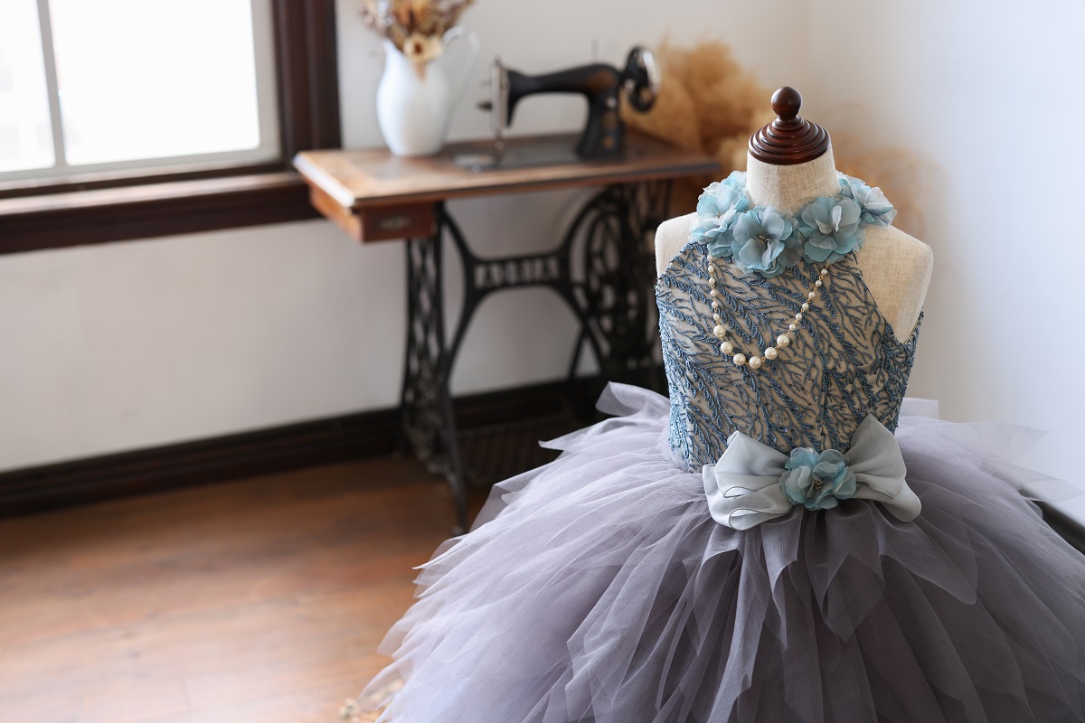 ロングドレスR-108 グレー - 画像 (14)