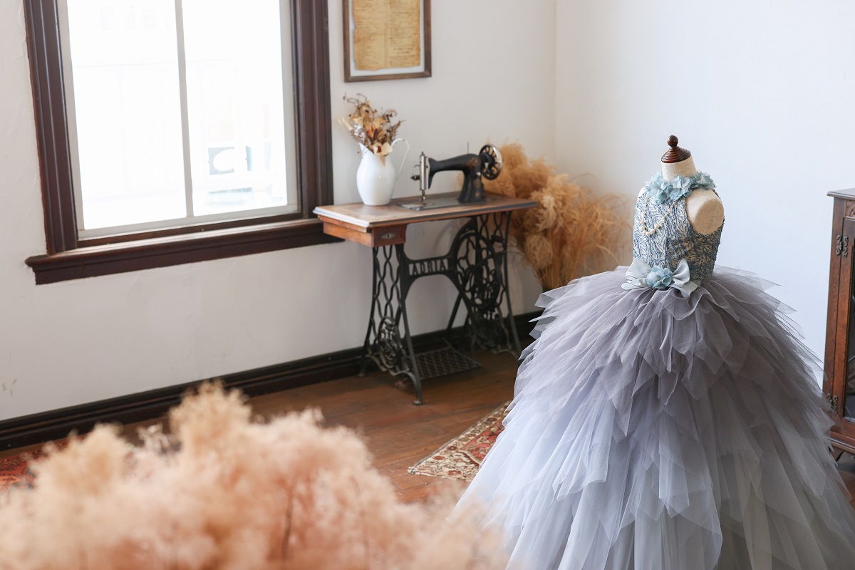 ロングドレスR-108 グレー - 画像 (12)