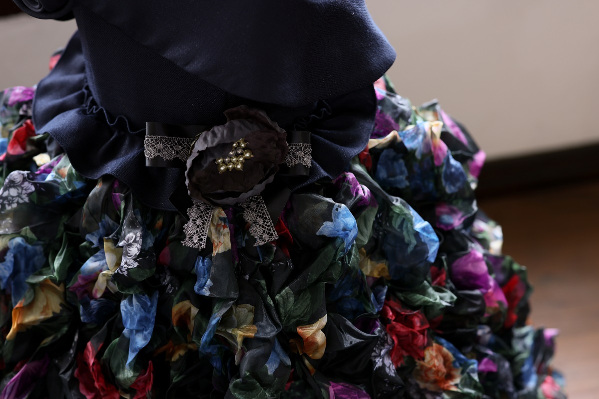 【現品120cm】ロングドレスR-109　マルチカラー - 画像 (11)