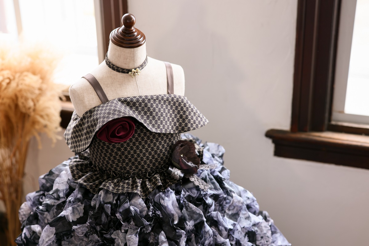 ロングドレスR-109 モノトーン - 画像 (8)