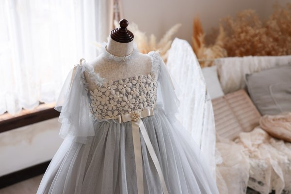 ロングドレスR-111 シルバー - 画像 (7)