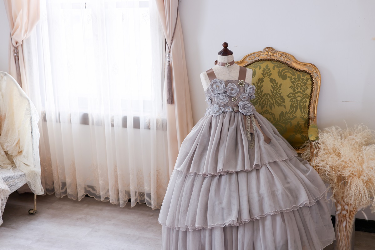 ロングドレスR-104 グレー - 画像 (5)