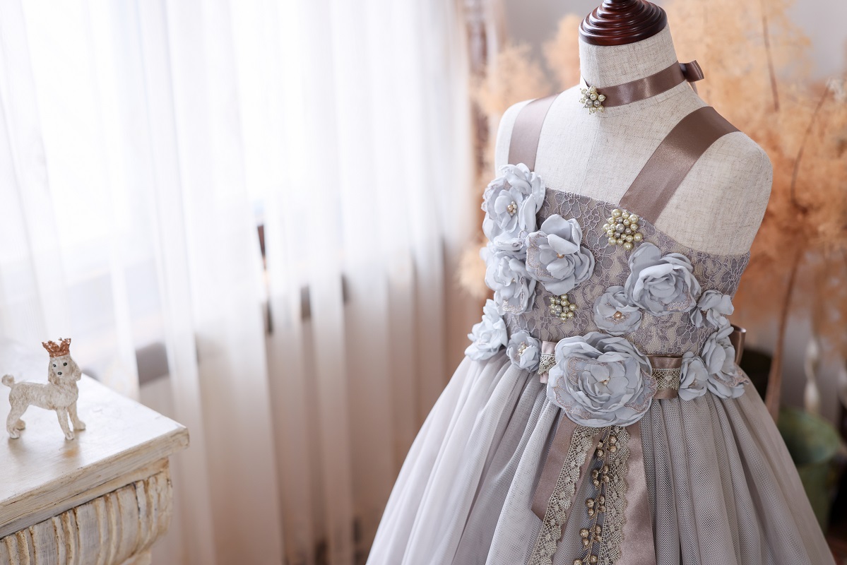 ロングドレスR-104 グレー - 画像 (6)