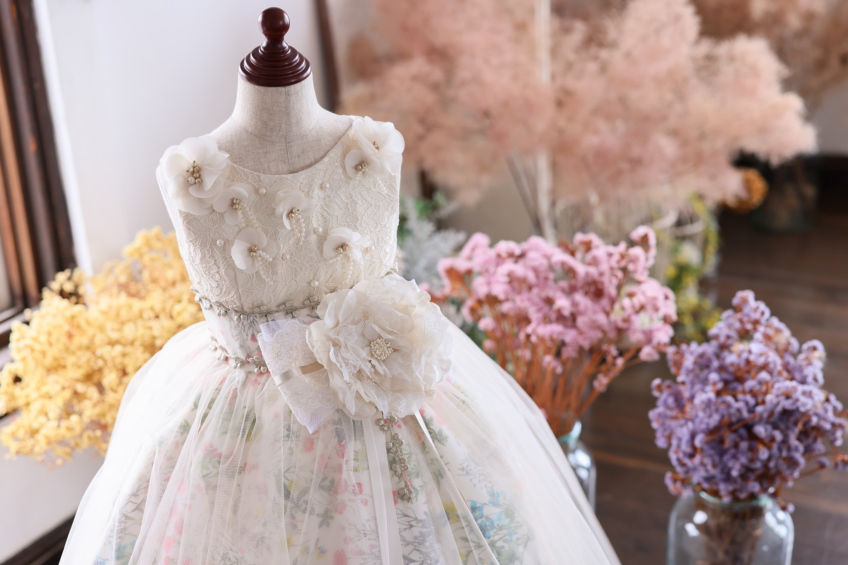 ロングドレスR-106 アイボリー - 画像 (8)