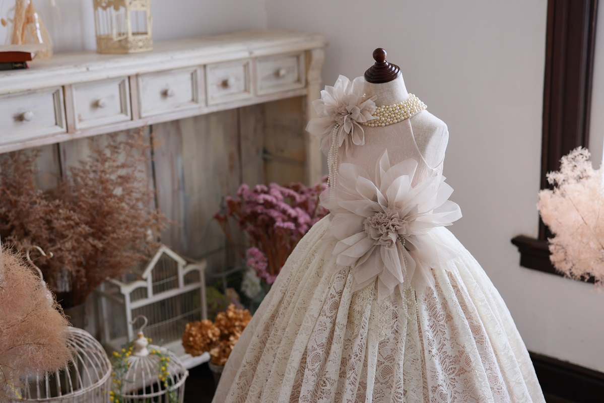 ロングドレスR-105　アイボリー - 画像 (9)