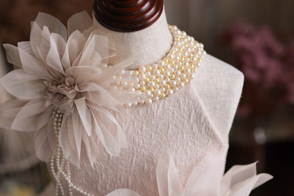 ロングドレスR-105 アイボリー - 画像 (6)