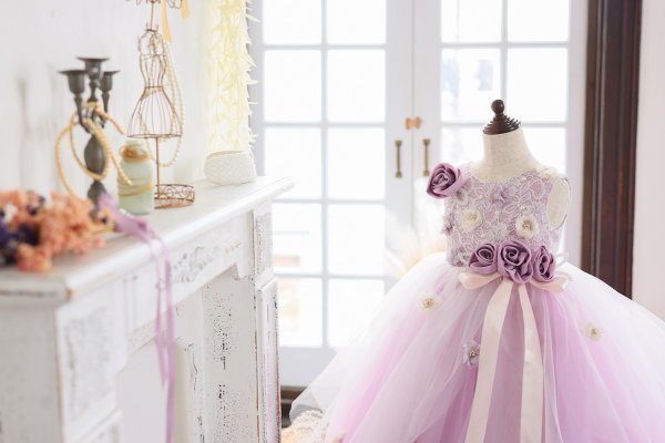 ロングドレスR-112 ピンク - 画像 (6)