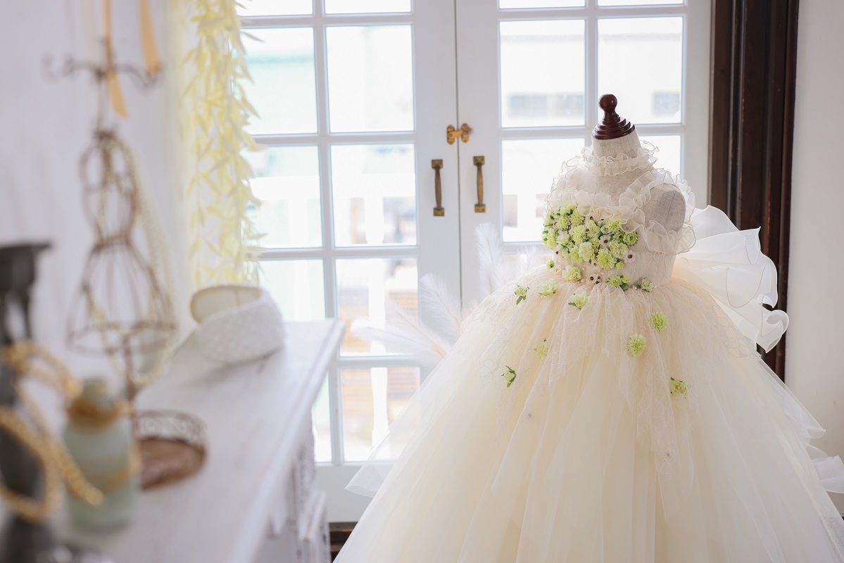 ロングドレスR-124 アイボリー - 画像 (8)