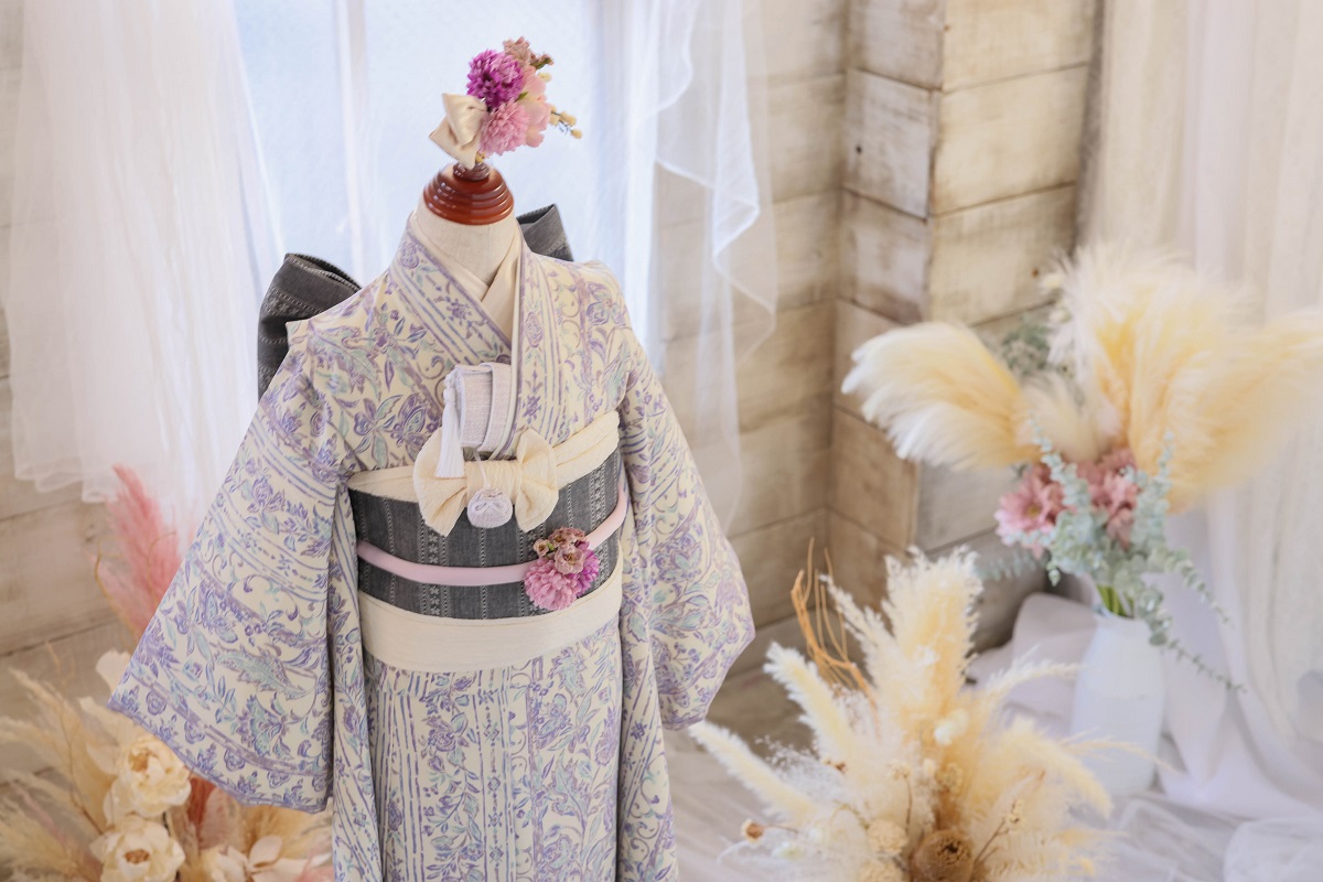 【現品】プロヴァンス リンクコーデ7歳きもの RC740-A　【ﾌﾞﾙｰ】 - 画像 (14)