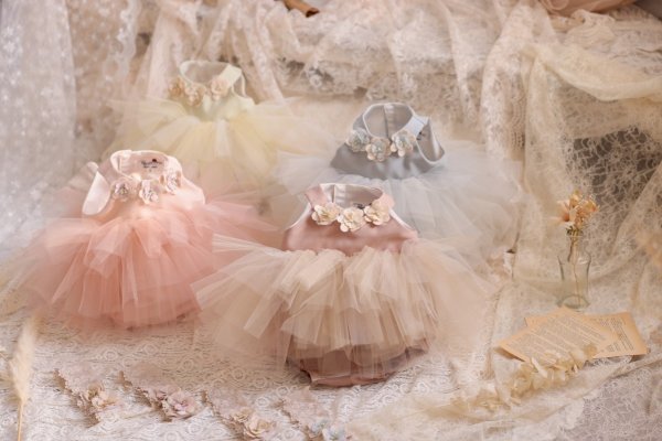 ベビーロンパースドレスRB-825 -4色展開 - - 画像 (2)