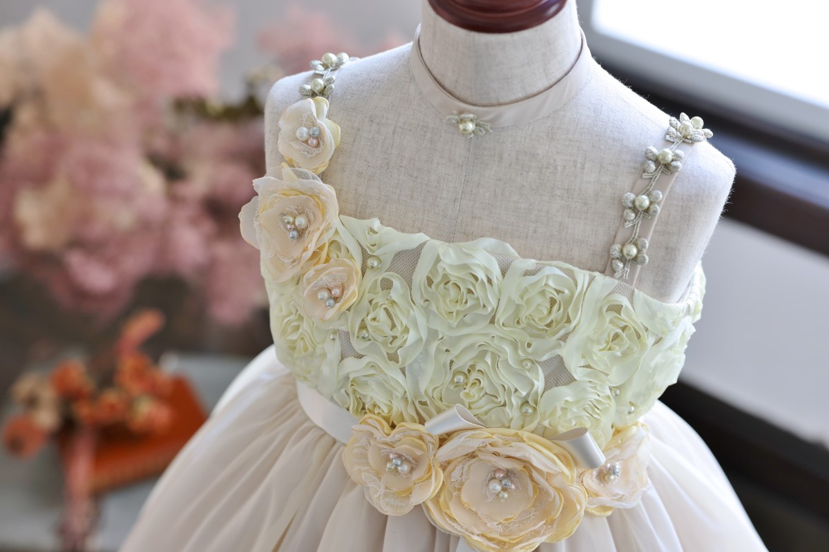 ロングドレスR-051 イエロー - 画像 (5)