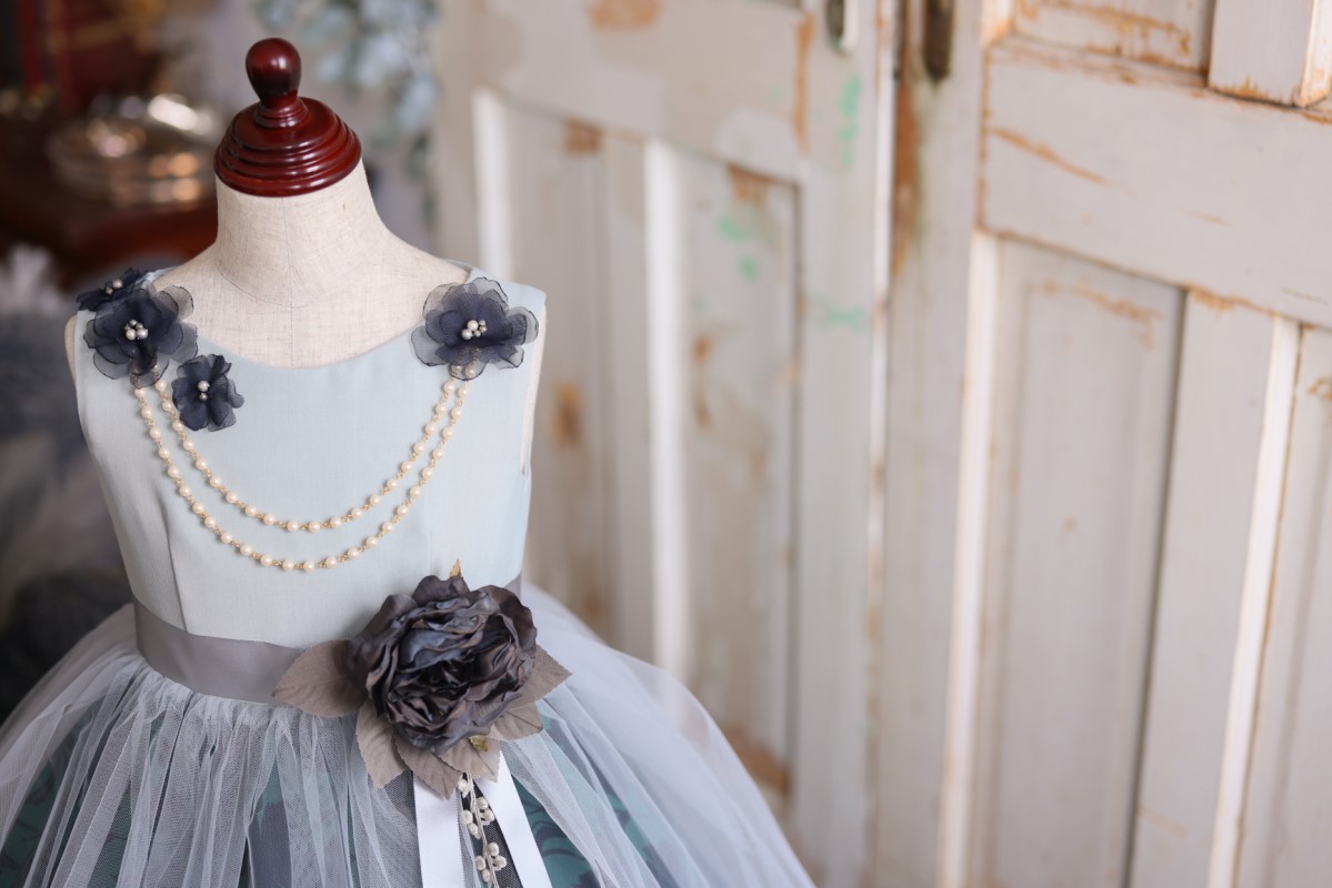 ロングドレスR-084　グリーン - 画像 (6)