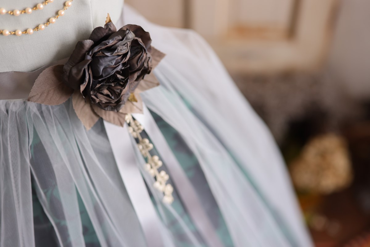 ロングドレスR-084　グリーン - 画像 (7)