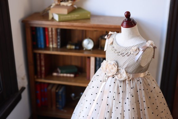 ロングドレスR-087 ベージュ - 画像 (5)