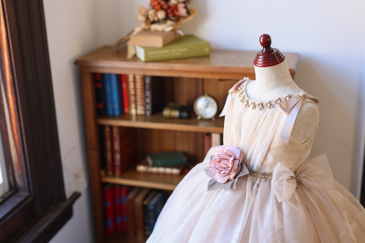 ロングドレスR-085　アイボリー - 画像 (8)