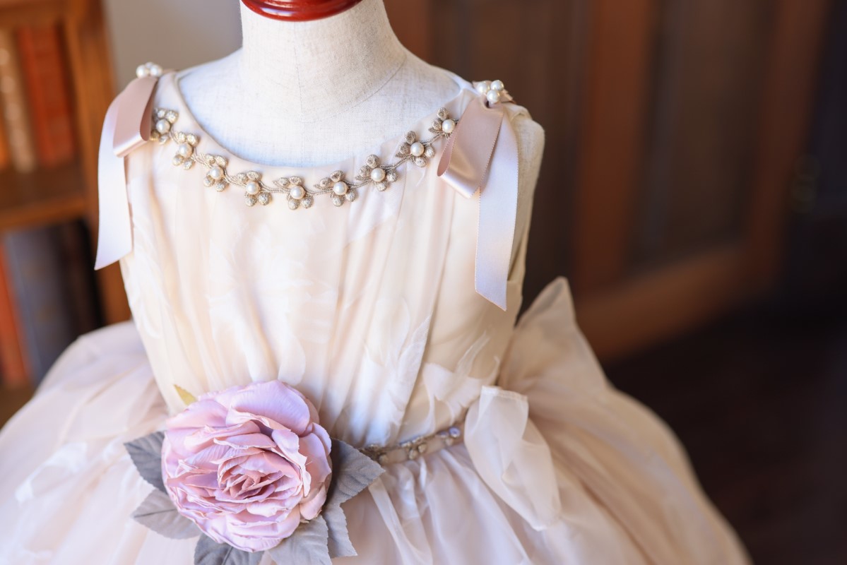 ロングドレスR-085 アイボリー - 画像 (7)