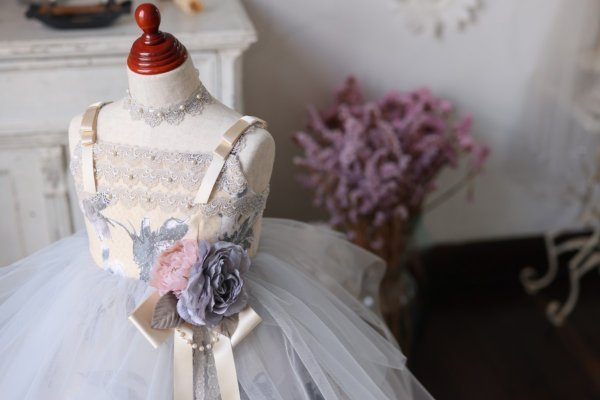 ロングドレスR-090 グレー - 画像 (12)