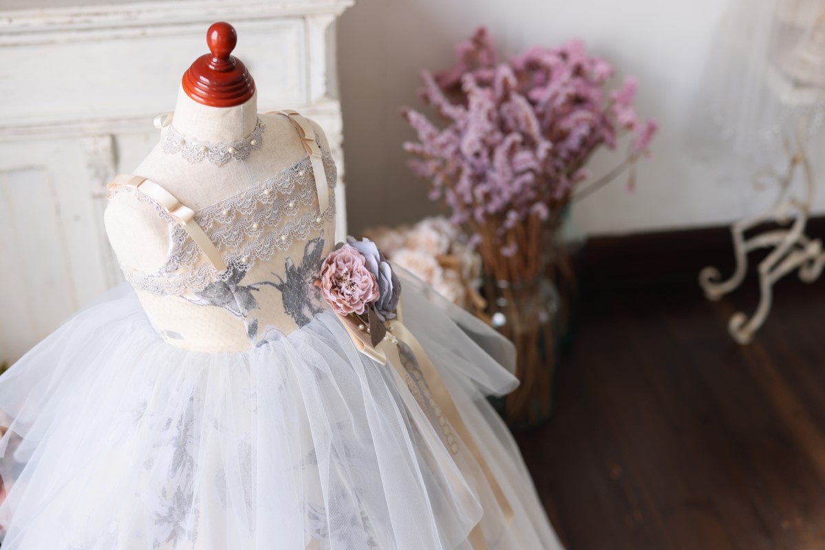 ロングドレスR-090 グレー - 画像 (10)