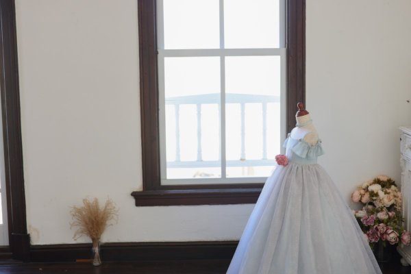 ロングドレスR-091 ブルー - 画像 (8)