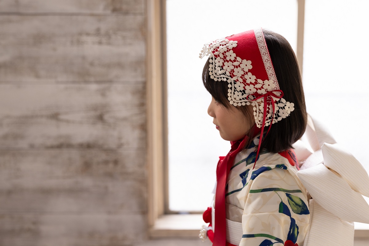 【現品】ラフィネココ・ロザリー 7歳きもの RC620-A【白赤】 - 画像 (20)