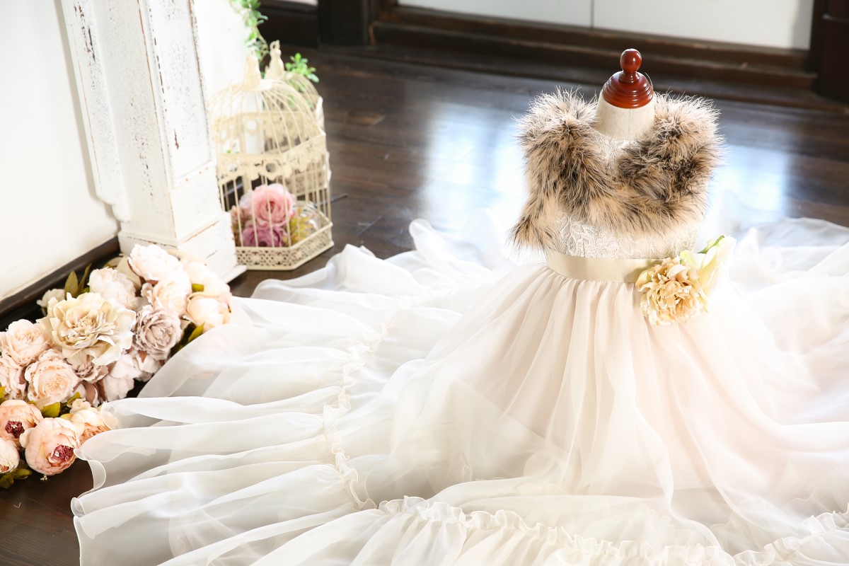 ロングドレスR-031　アイボリー - 画像 (5)