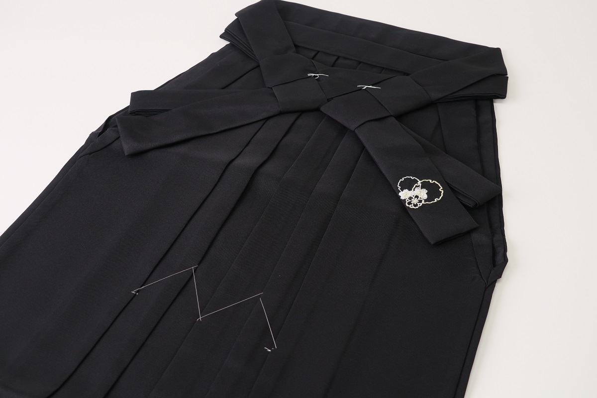 卒業袴 雪輪刺繍 RMO2401-b2 ブラック - 画像 (4)