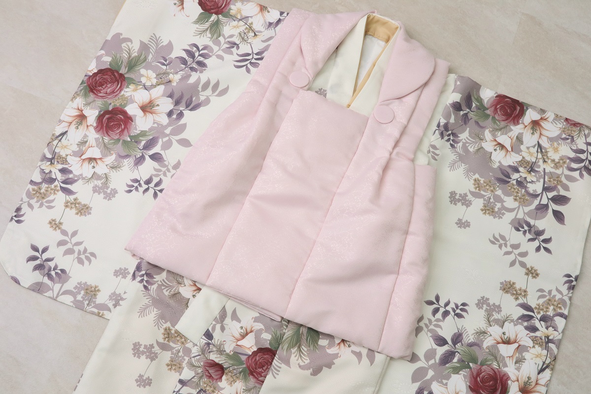 【受注品】3歳女児被布セット ジャガードNo,5 - 画像 (3)