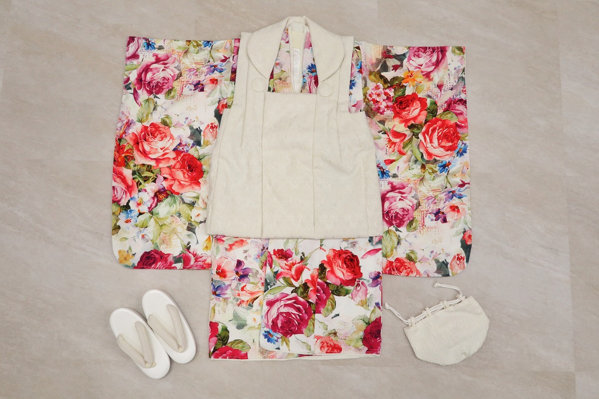 【特別現品】3歳女児被布セット No,「3歳-RTG2408-3f」