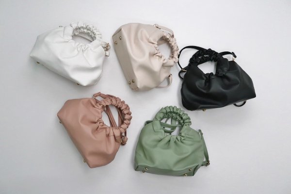 【アウトレット】合皮バッグフリル【各色】