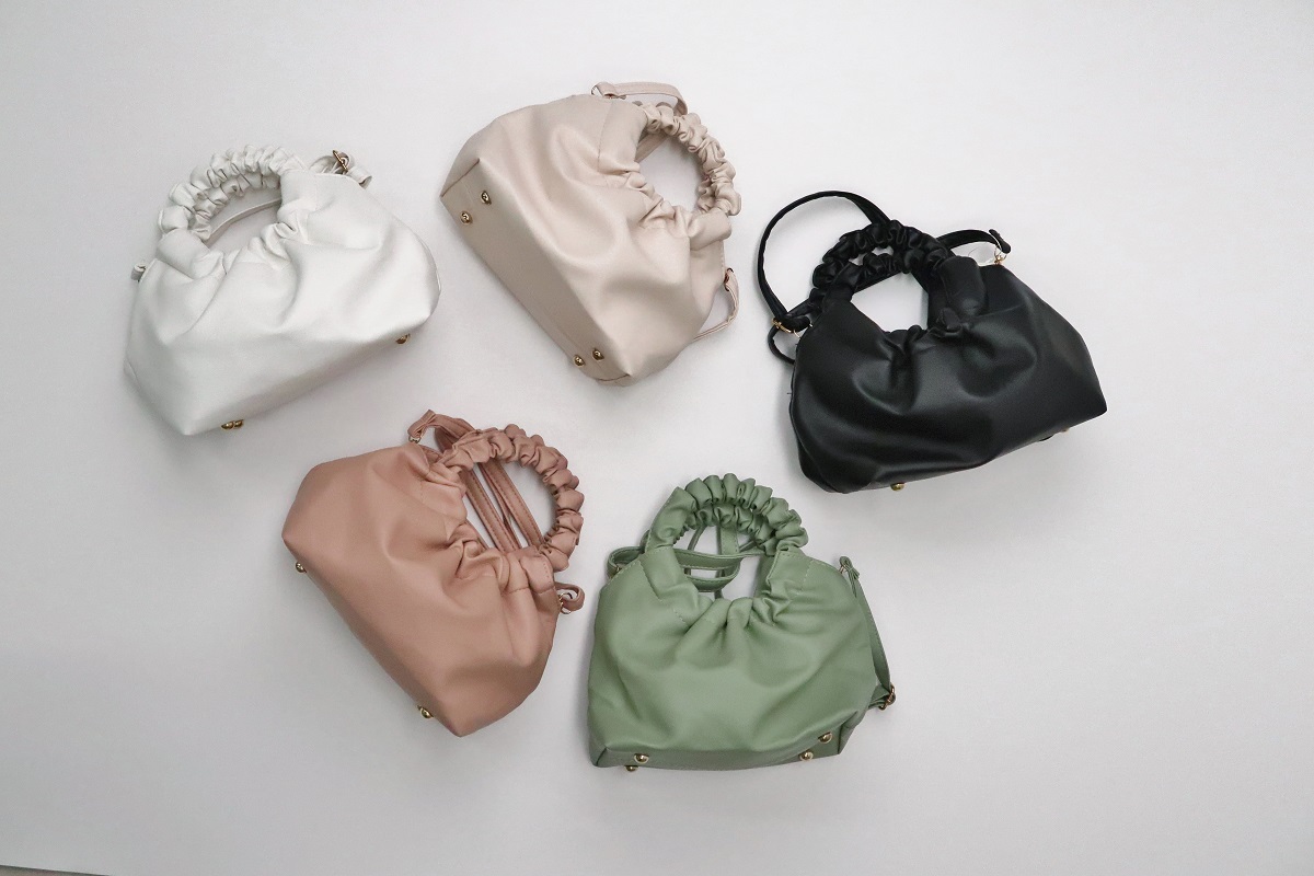 【アウトレット】合皮バッグフリル【各色】 - 画像 (2)