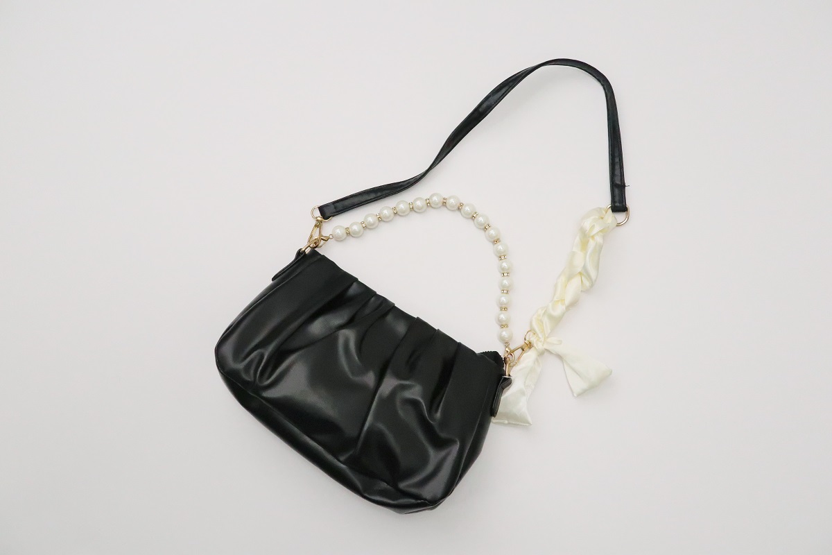 【アウトレット】ハンドバッグ パール&リボン【各色】 - 画像 (10)