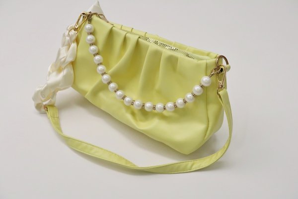 【アウトレット】ハンドバッグ パール&リボン【各色】 - 画像 (5)