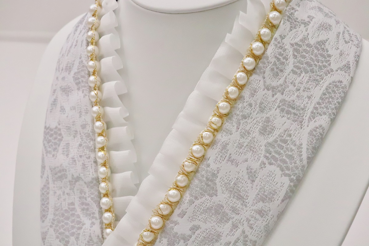 フリルレース&パール重ね衿palefu　RKK-2407b　4type - 画像 (5)