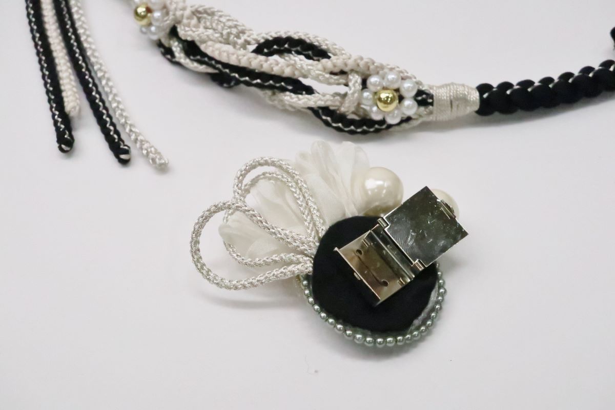 '-ﾗﾌｨﾈｵﾘｼﾞﾅﾙ-　帯〆FKパーツ着脱式 RTO-05ブラック - 画像 (7)