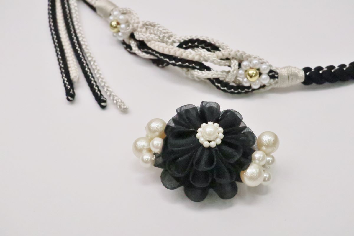 '-ﾗﾌｨﾈｵﾘｼﾞﾅﾙ-　帯〆FKパーツ着脱式 RTO-05ブラック - 画像 (6)