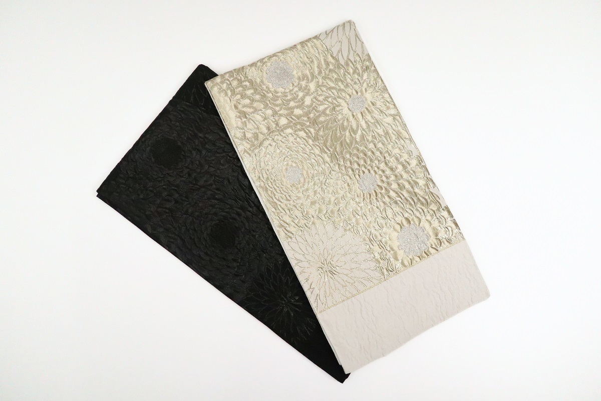 袋帯【正絹】振袖用RO2409-OS08 丸菊箔 -2色-