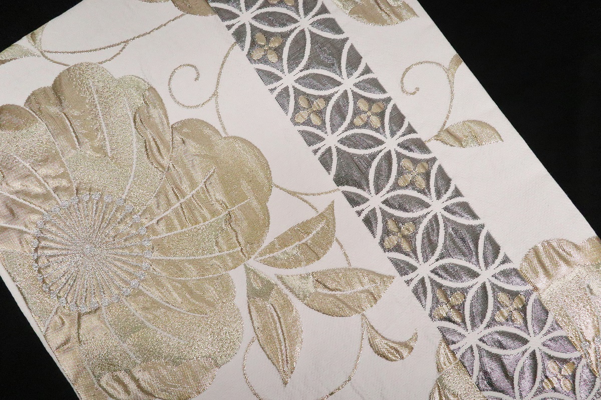 袋帯【正絹】振袖用RO2409-OS06 七宝箔 -5色展開- - 画像 (7)