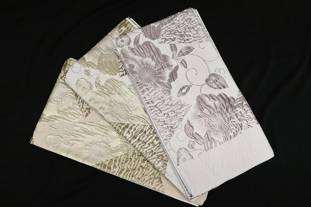 袋帯【正絹】振袖用RO2409-OS05aゼブラ箔 -5色-