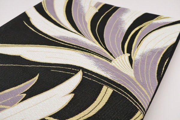 袋帯【正絹】振袖用 RTO-2302c黒 - 画像 (3)