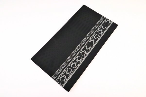 袋帯【正絹】振袖用 RO2409-MO10 黒銀