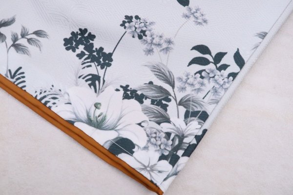 【特別現品】13才着物「RTG2409-13ｄ洋花」ﾌﾞﾙｰｸﾞﾚｰ - 画像 (5)