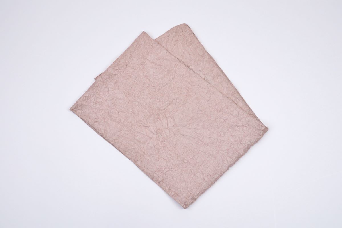 帯揚 化繊-絹交ミックス 両面ワッシャー -4色展開- - 画像 (4)