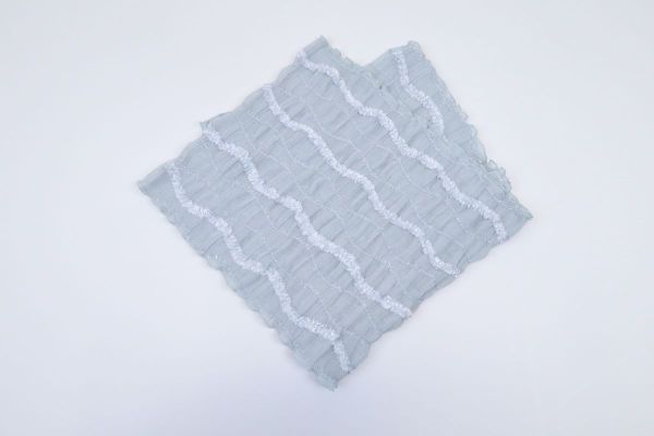 【SALE】化繊モールフリル透け感 帯揚  アムールパフ　-残りブラックのみ- - 画像 (7)