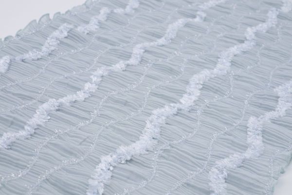 【SALE】化繊モールフリル透け感 帯揚  アムールパフ　-残りブラックのみ- - 画像 (8)