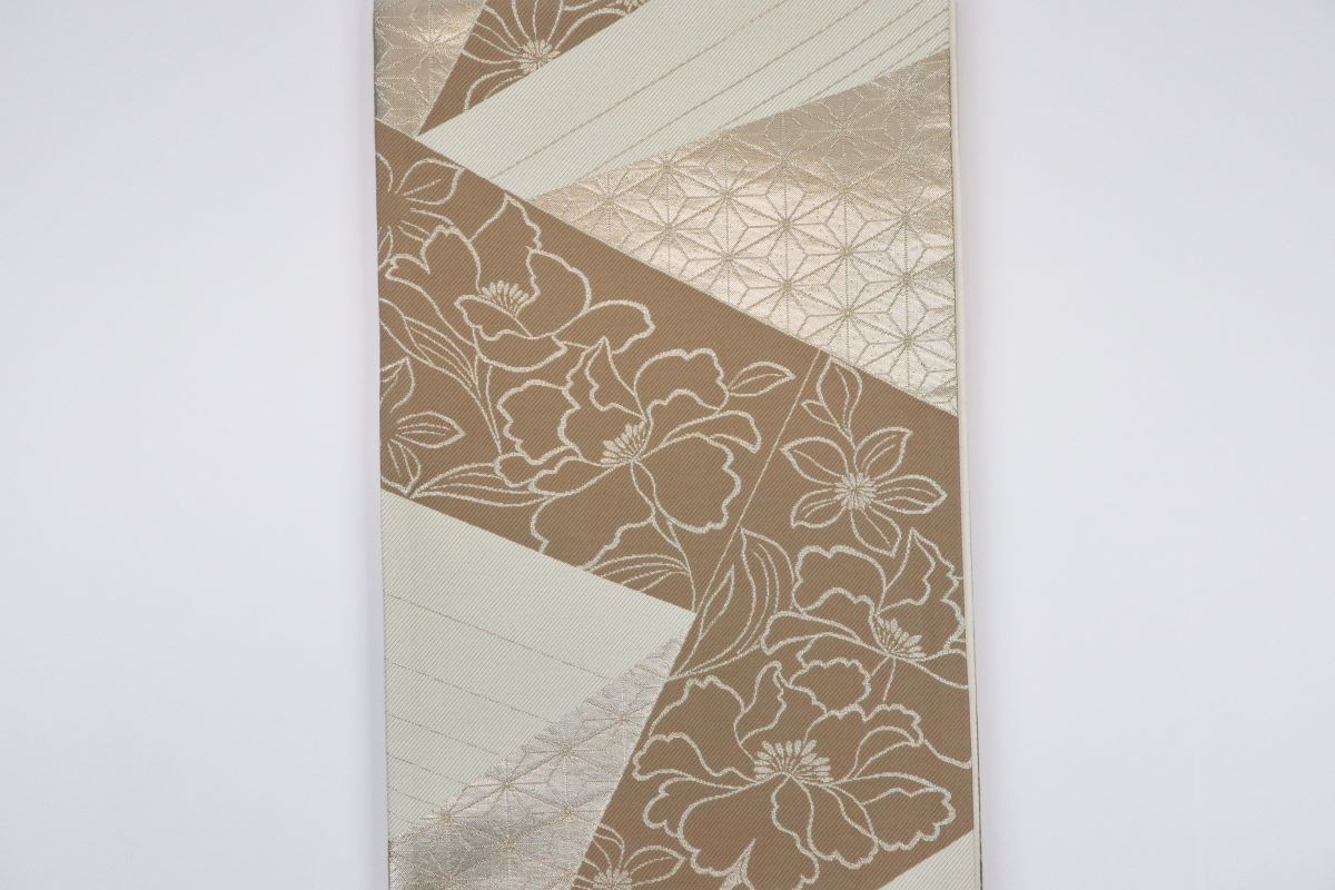 袋帯【正絹】振袖用RO2410-OD24abc 幾何学柄 -3色展開- - 画像 (8)