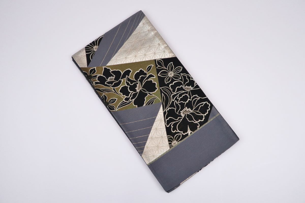 袋帯【正絹】振袖用RO2410-OD24abc 幾何学柄 -3色展開- - 画像 (4)